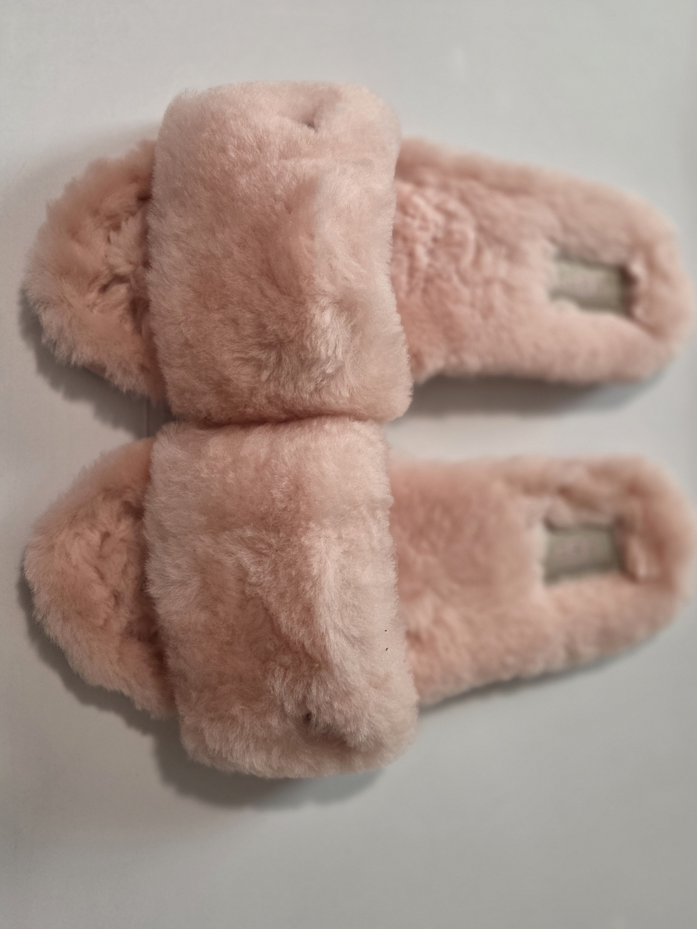 UGG Plush Slide Slippers in Blush Pink
